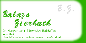 balazs zierhuth business card